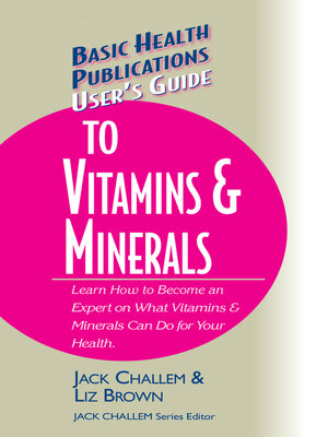 cover image of User's Guide to Vitamins & Minerals